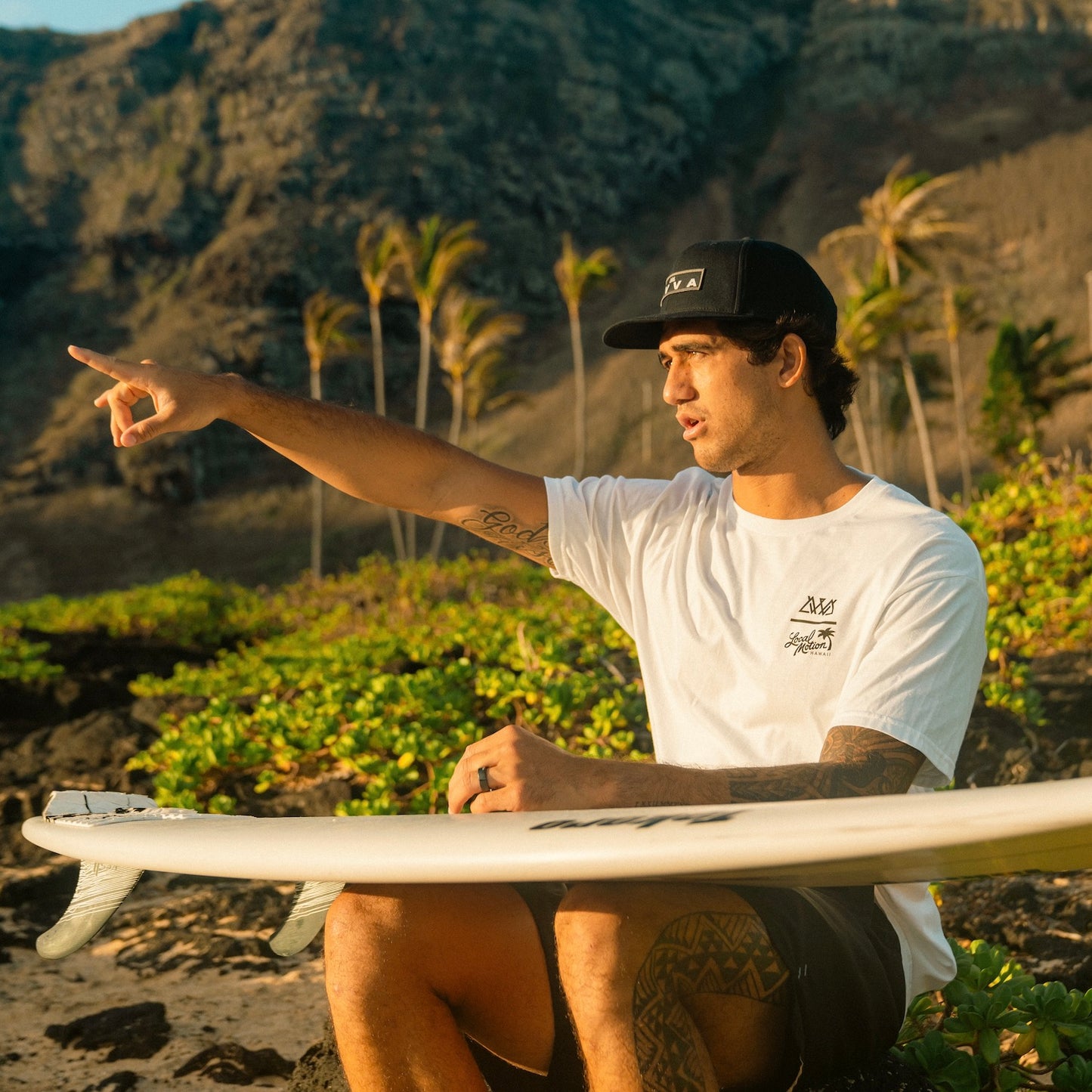 AVVA X LM FLORAL SS TEE