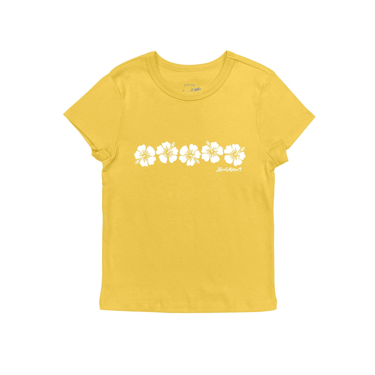 HIBISCUS STRIPE BABY TEE