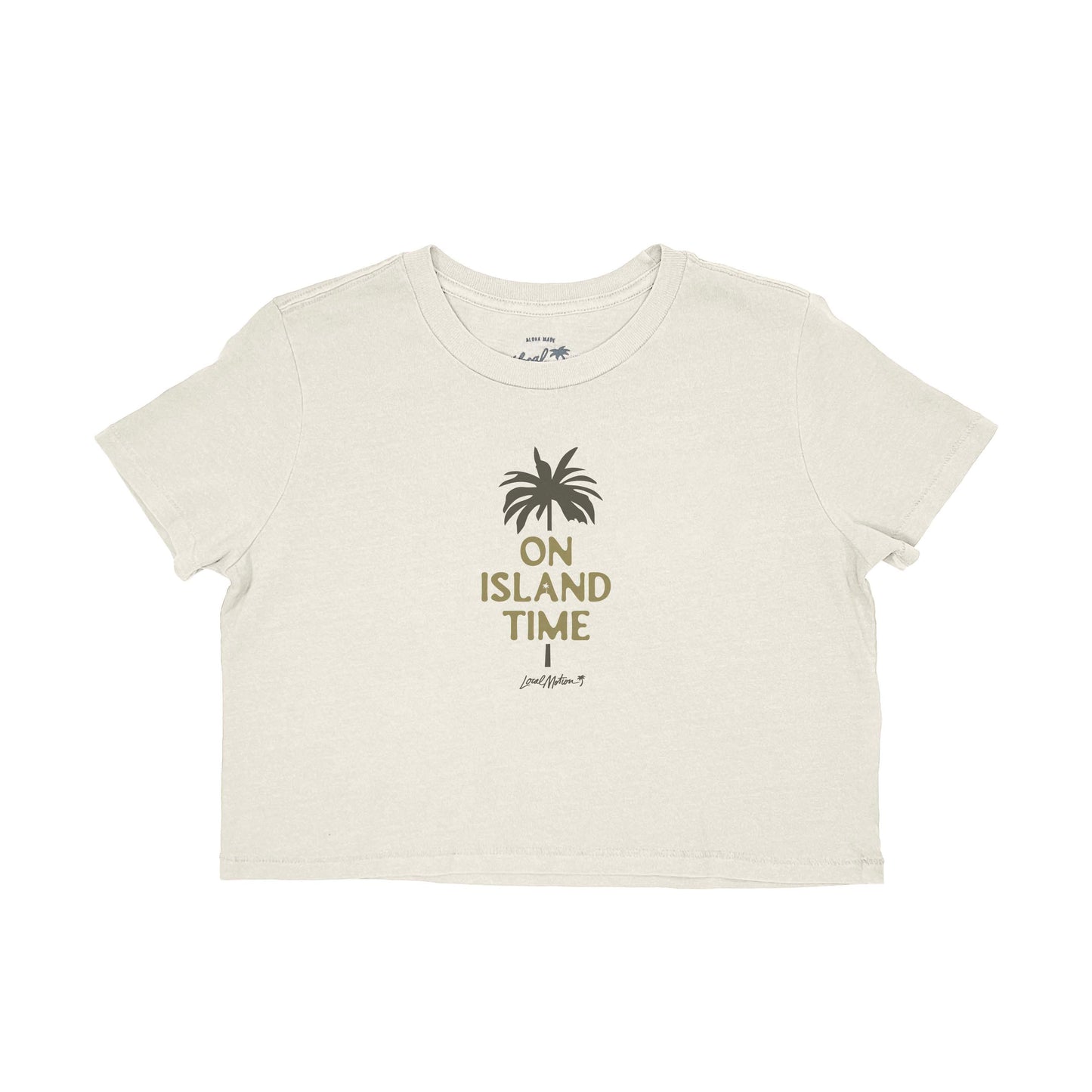 ISLAND TIME CROP TEE