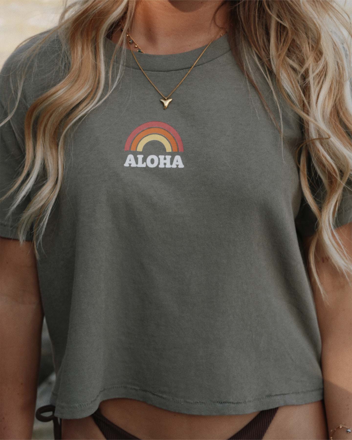 MINI RAINBOW CROP TEE