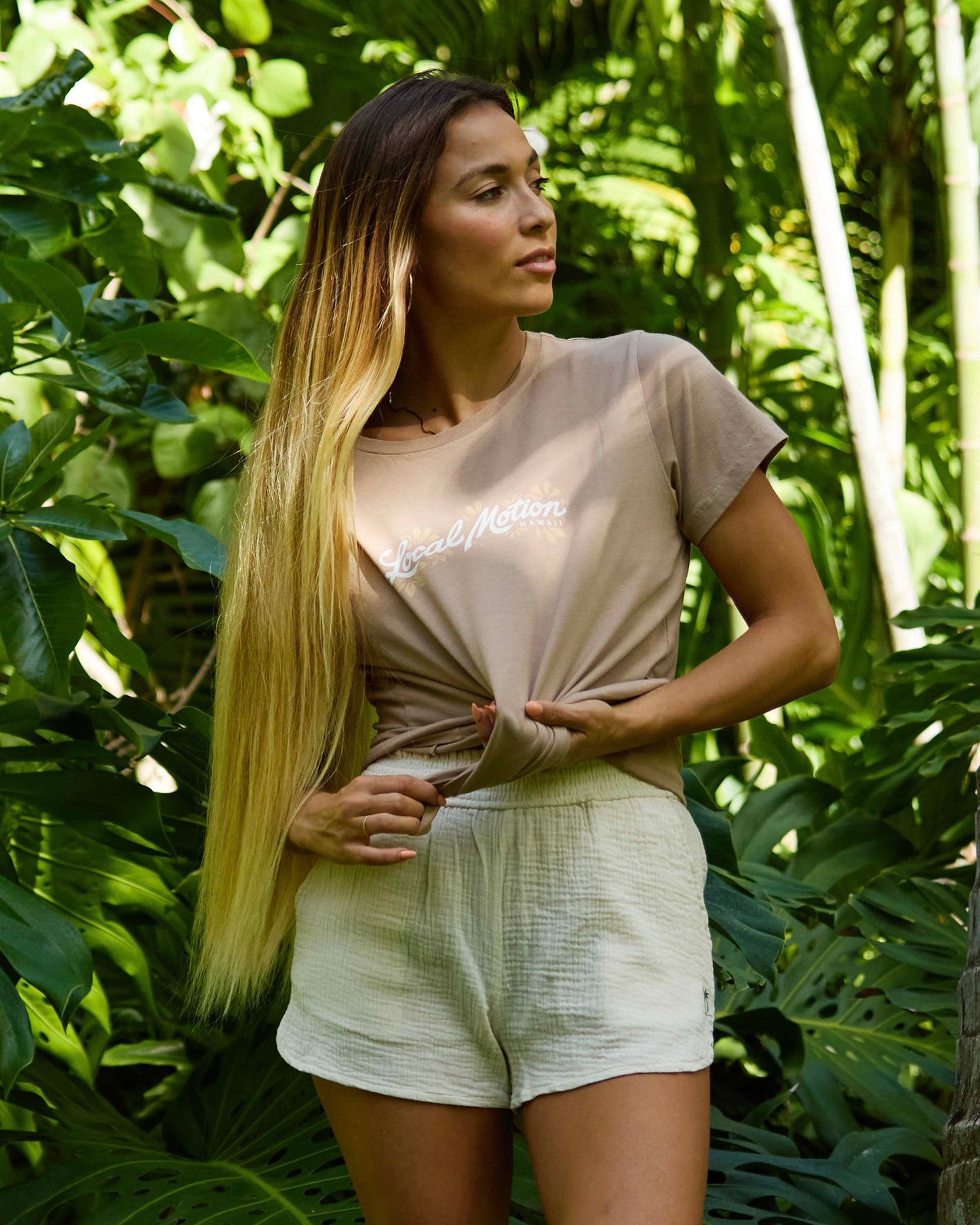 TONAL FLORAL TEE