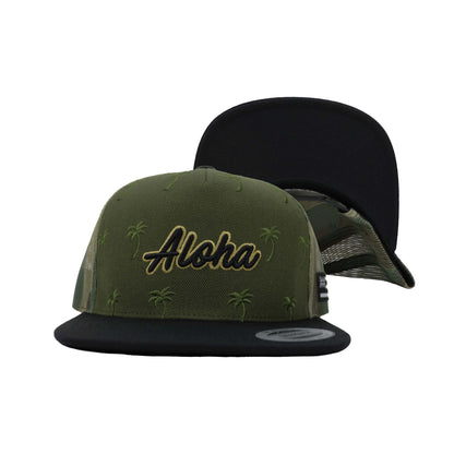ALOHA ALL OVER TRUCKER HAT
