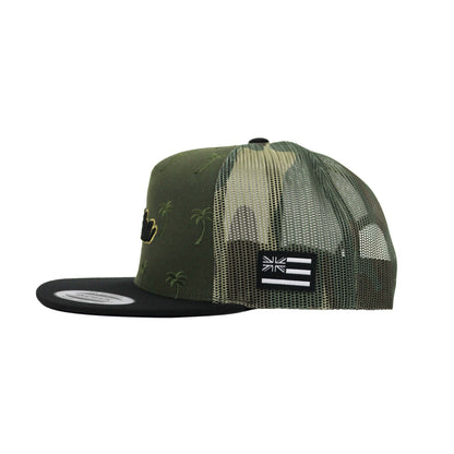 ALOHA ALL OVER TRUCKER HAT