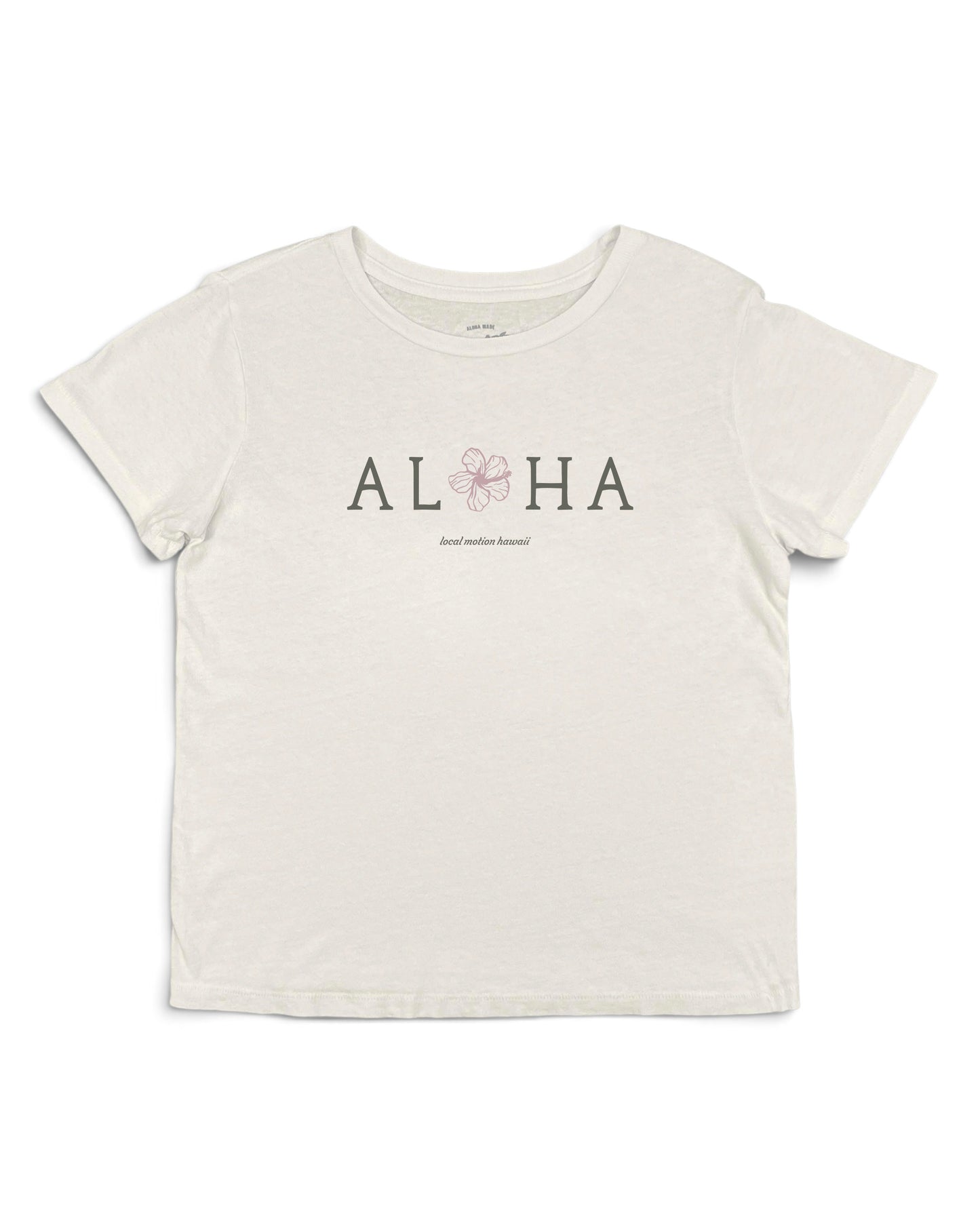 ALOHA PUA VINTAGE TEE in Cream [cream]