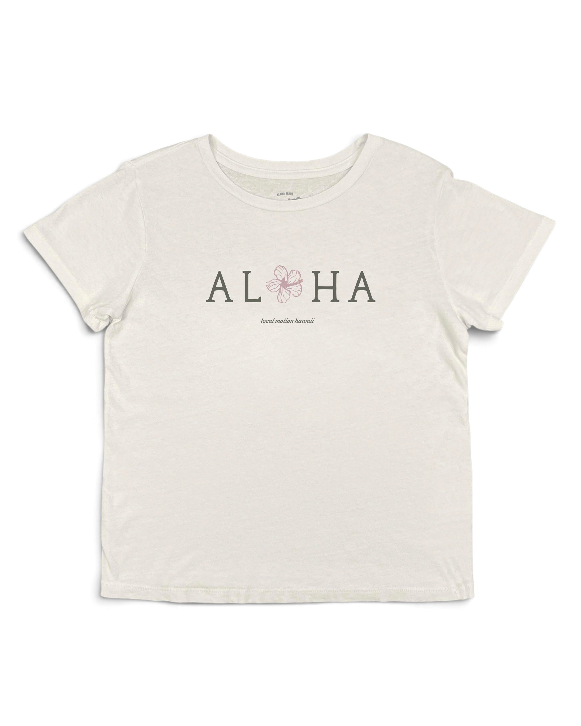 ALOHA PUA VINTAGE TEE in Cream [cream]