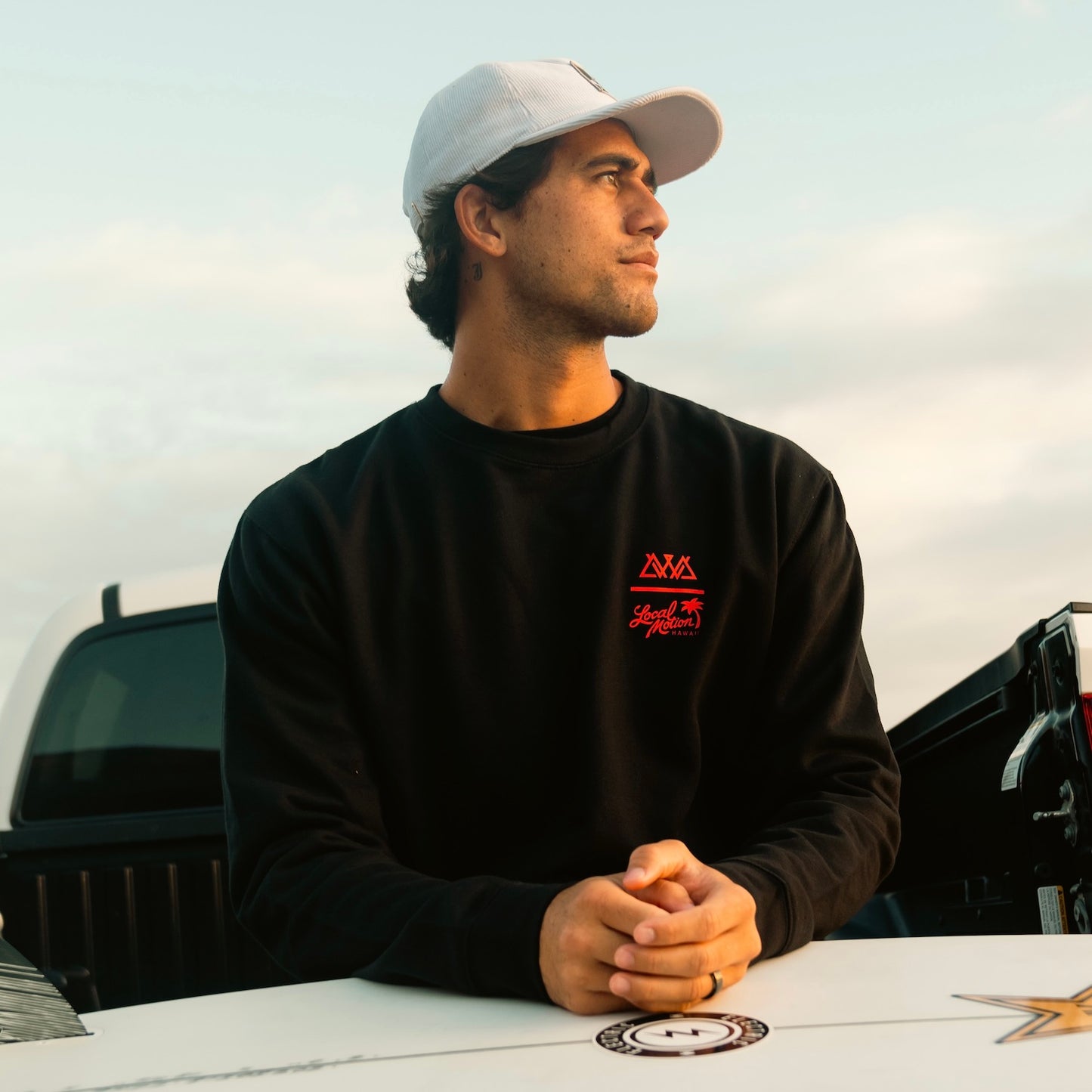 AVVA X LM PIGMENT CREW FLEECE