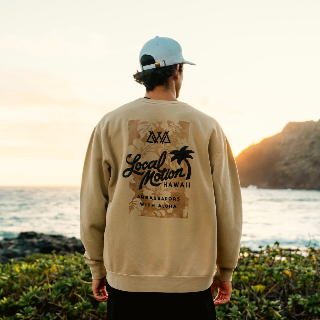 AVVA X LM PIGMENT CREW FLEECE