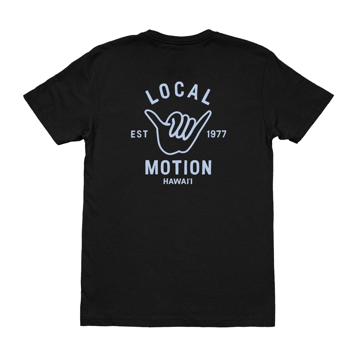 BIG SHAKA TEE in Black - back view