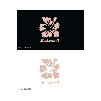 BLOCK HIBISCUS DECAL