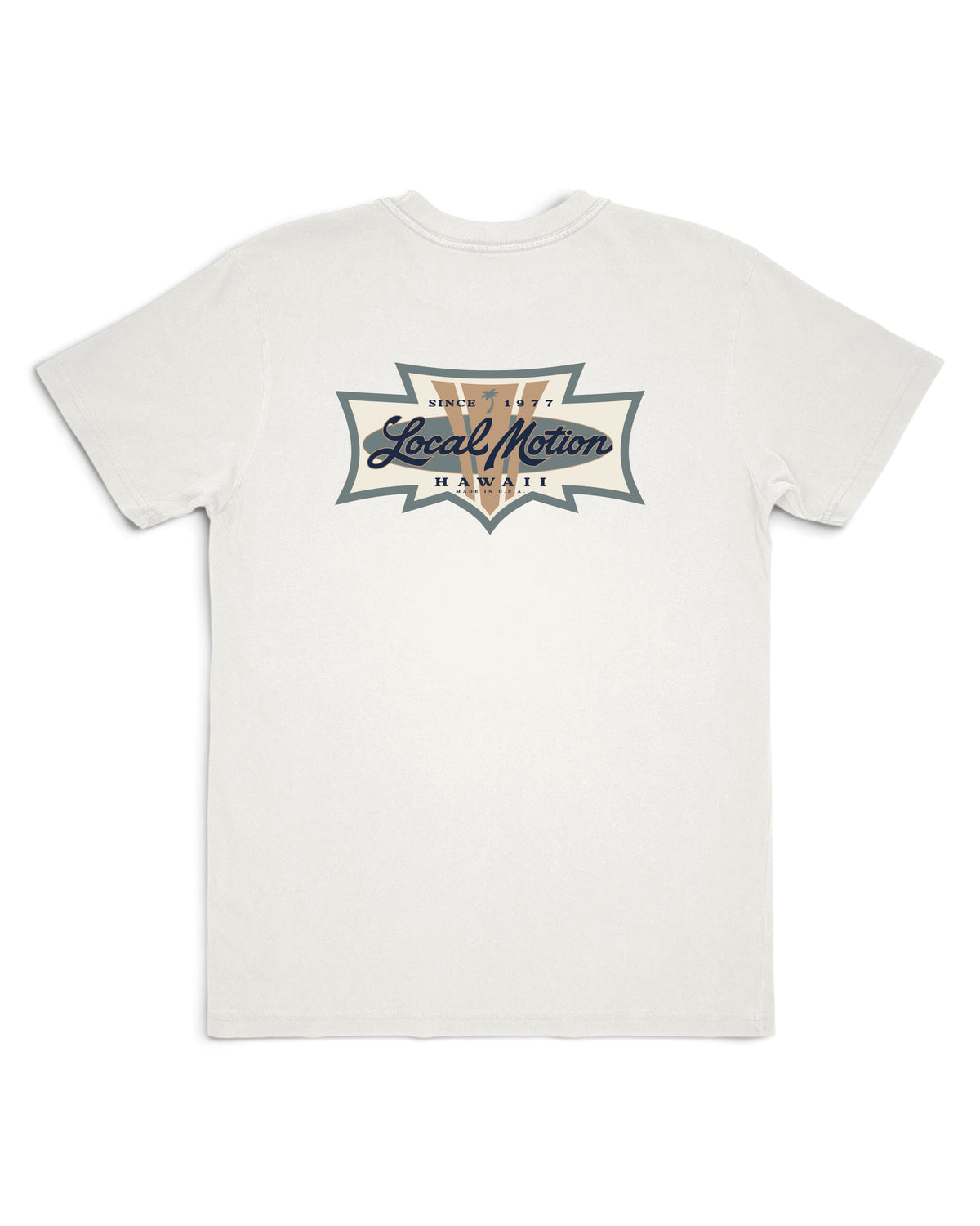 Local Motion logo as neon sign [vintage white]