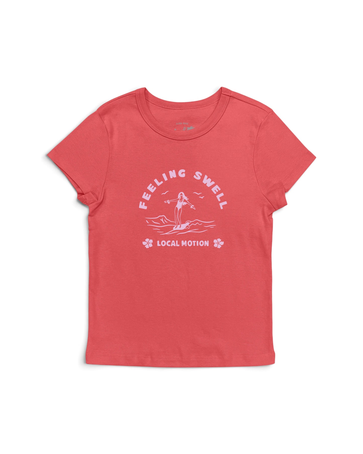 FEELING SWELL BABY TEE in Rust Red [rust red]