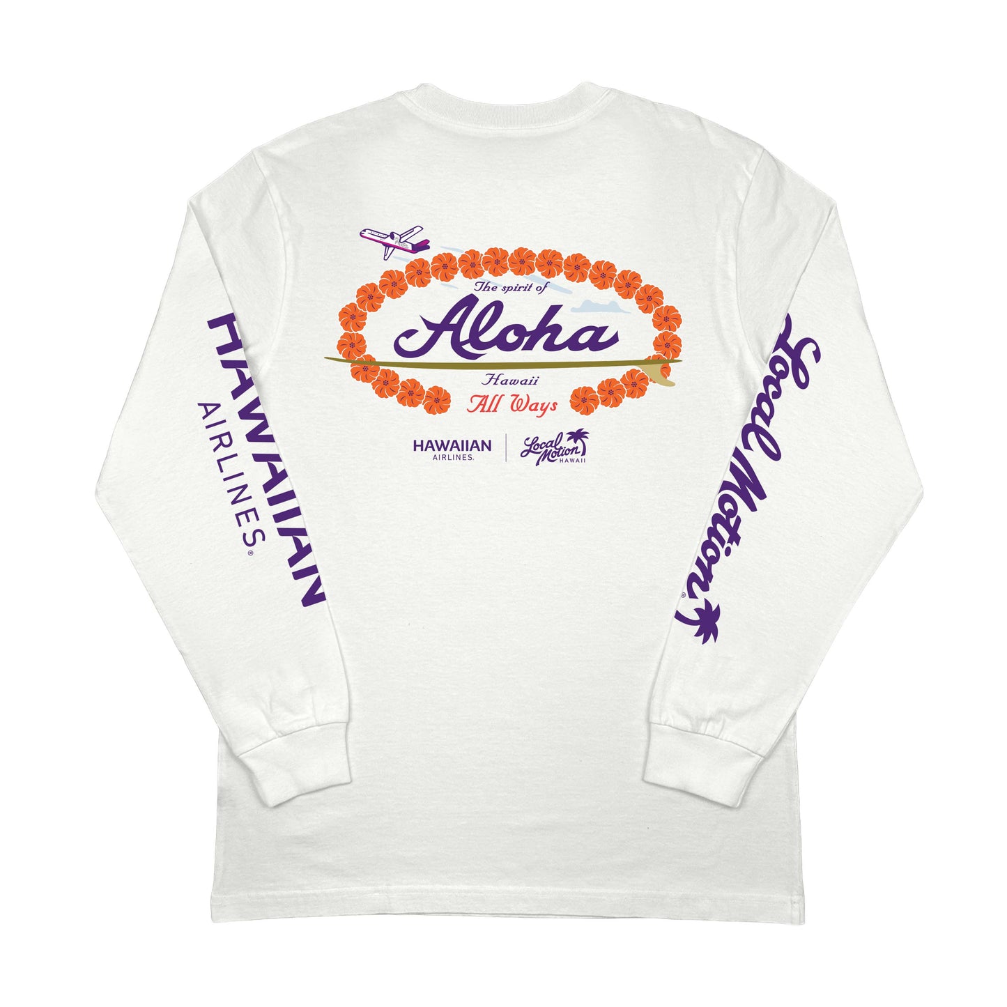 HAWAIIAN AIRLINES x LOCAL MOTION LEI NALU LONG SLEEVE