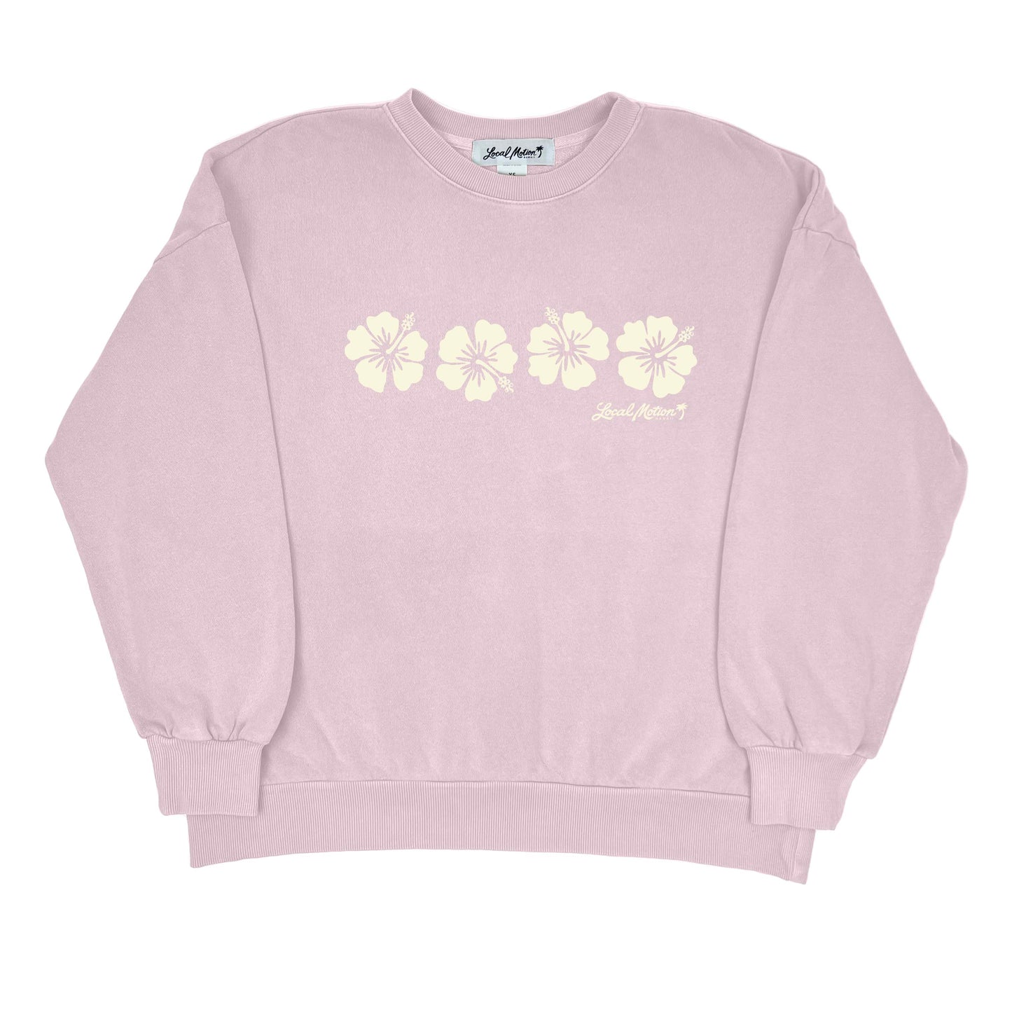 HIBISCUS BAND CREW NECK SWEATSHIRT