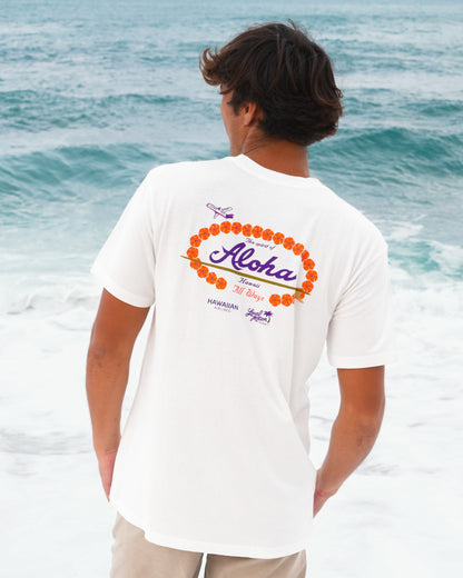 HAWAIIAN AIRLINES X LOCAL MOTION LEI NALU VINTAGE TEE