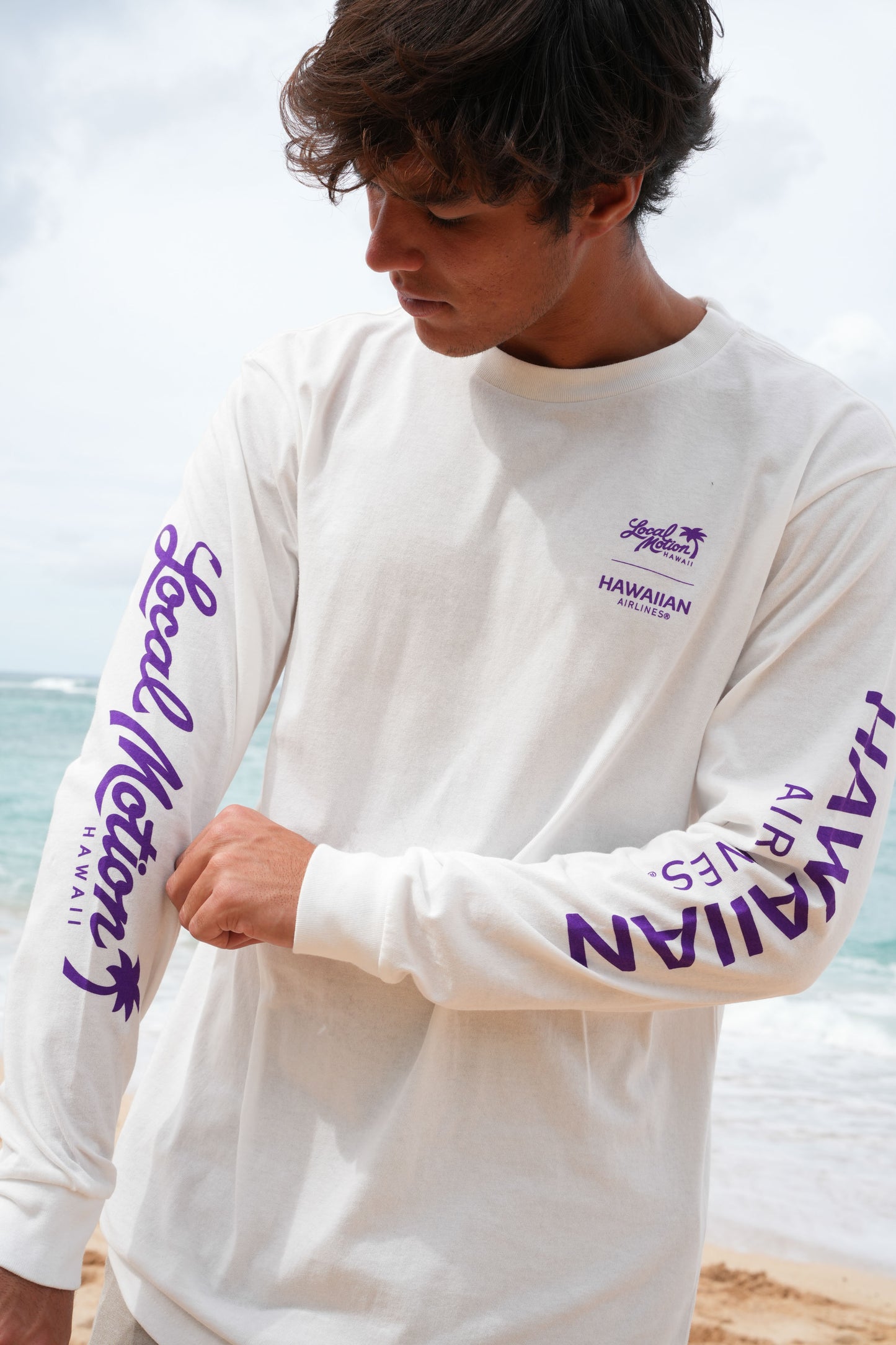 HAWAIIAN AIRLINES x LOCAL MOTION LEI NALU LONG SLEEVE