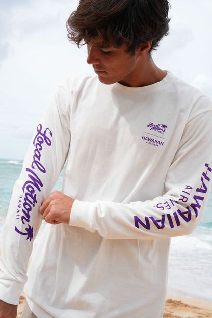 HAWAIIAN AIRLINES x LOCAL MOTION LEI NALU LONG SLEEVE