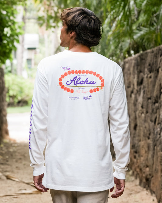 HAWAIIAN AIRLINES x LOCAL MOTION LEI NALU LONG SLEEVE