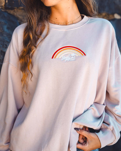 SWEET PIKAKE EMB CREW NECK SWEATSHIRT