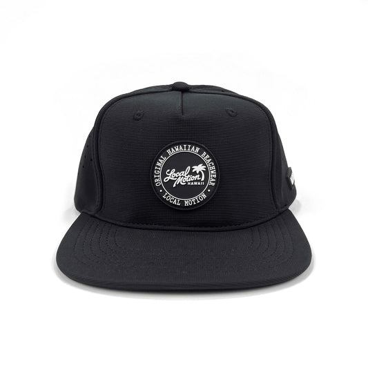 KUNAH'S SNAPBACK HAT in Black - front view [black]