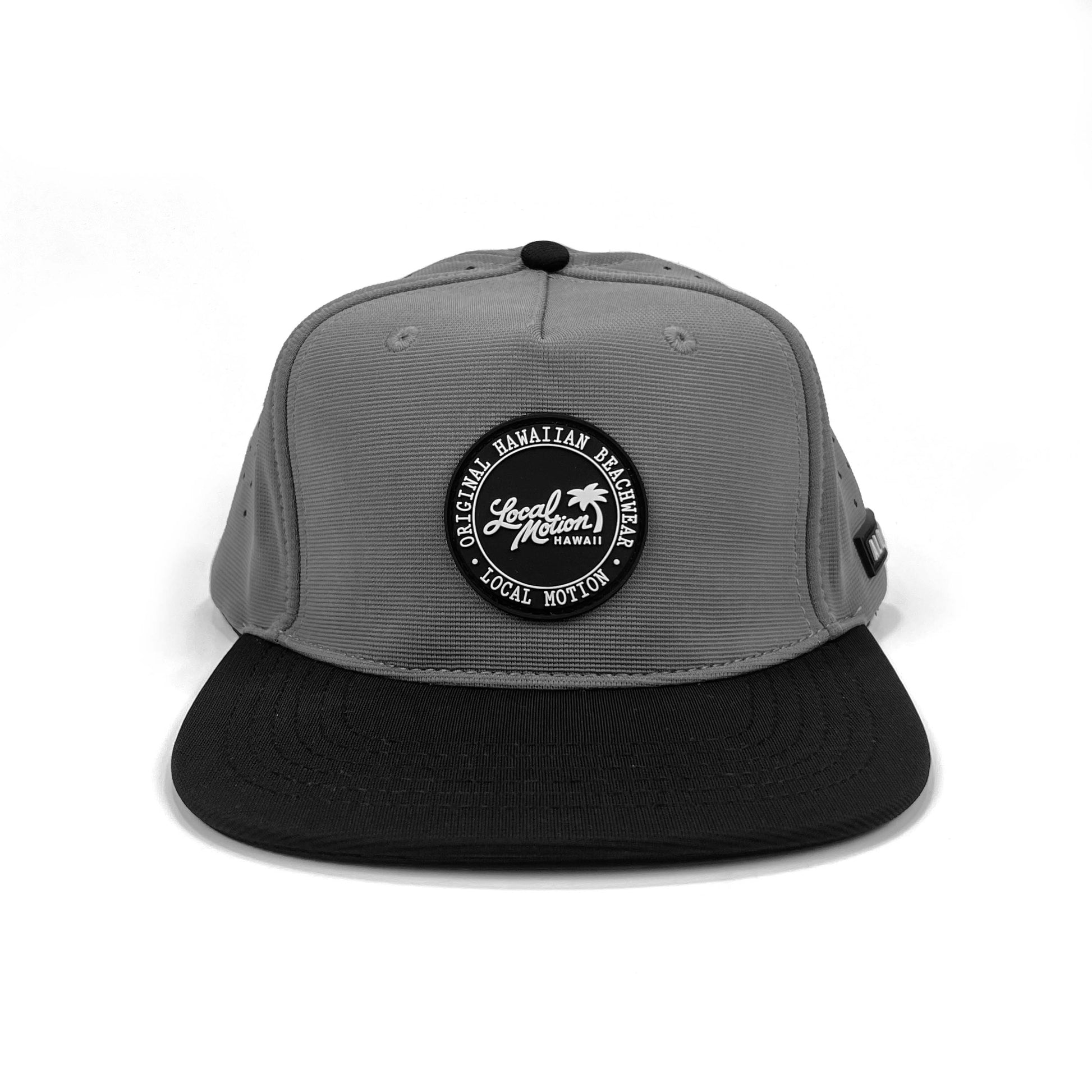 KUNAH'S SNAPBACK HAT in Charcoal - front view [charcoal]