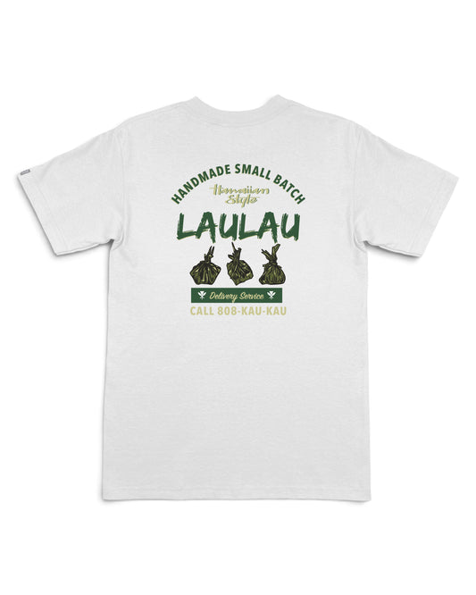 A white short-sleeve t-shirt shown from the back [white]
