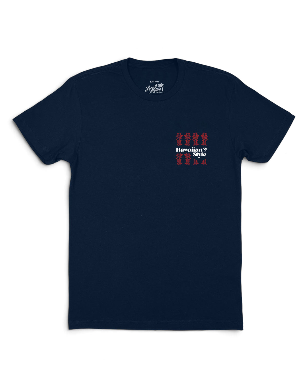 Hawaiian flag on front of shirt [midnight navy]