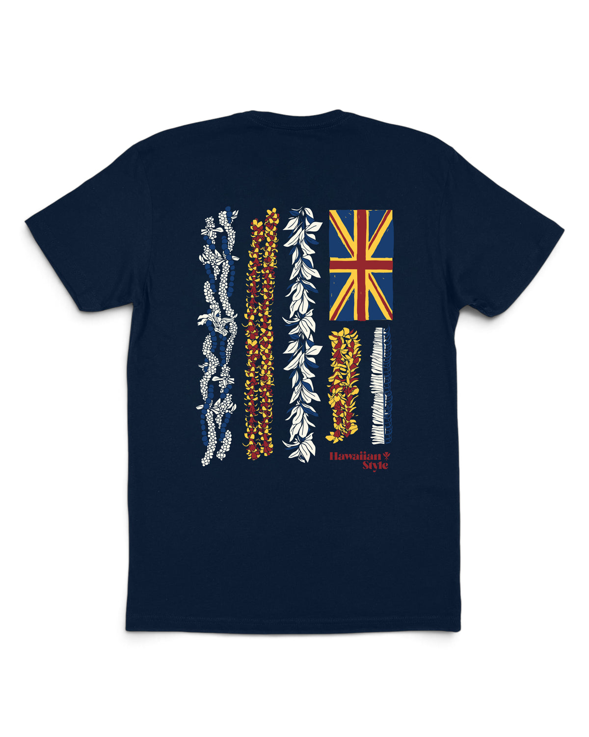 Hawaiian flag on back of shirt [midnight navy]