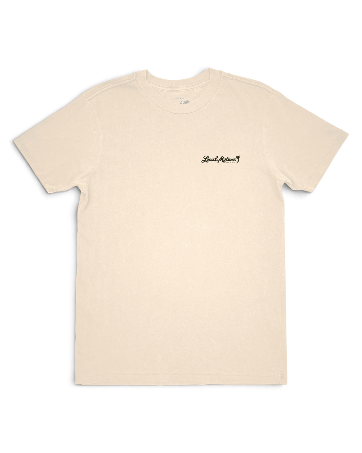 A cream-colored short-sleeve crewneck t-shirt [parchment]