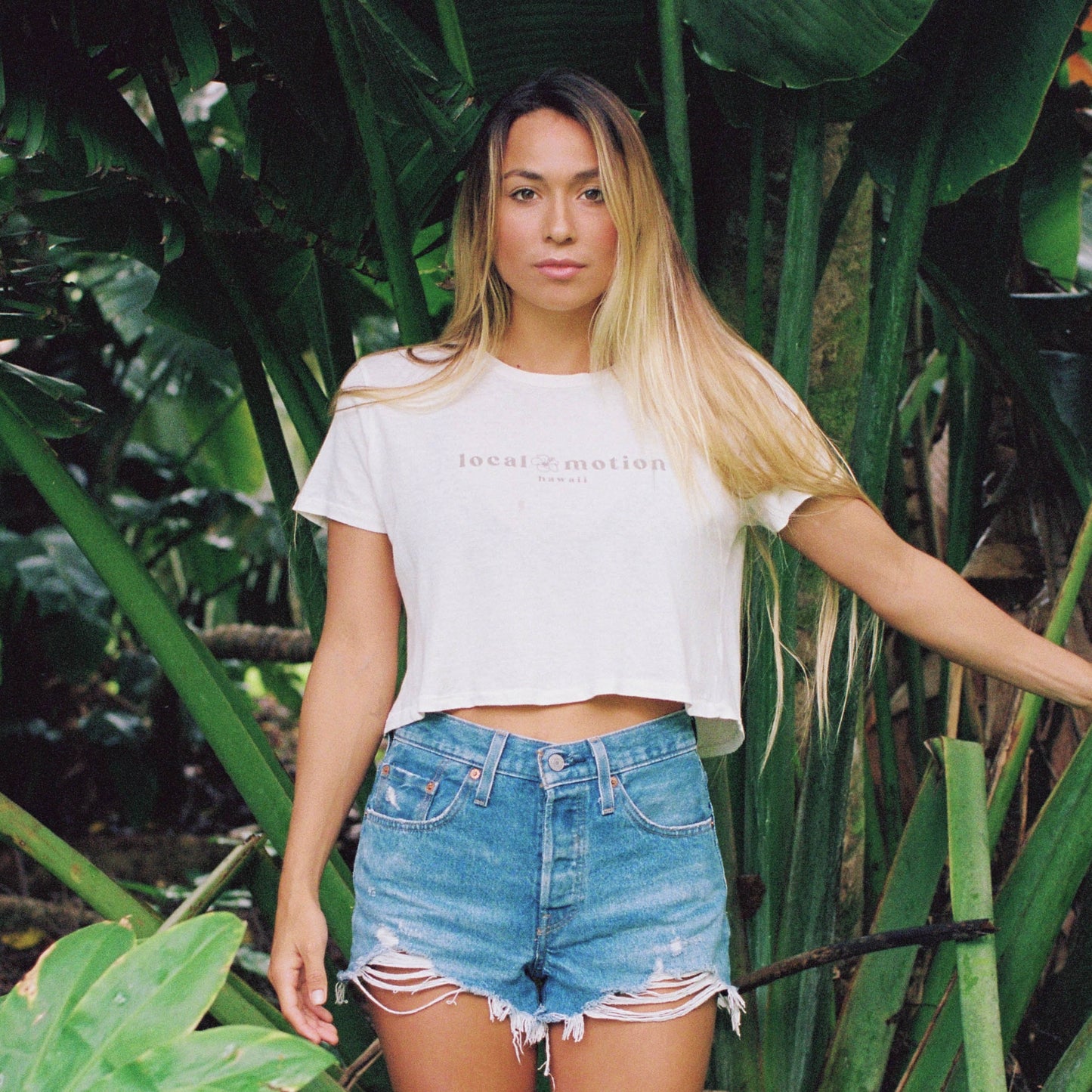 LITTLE LM CROP TEE