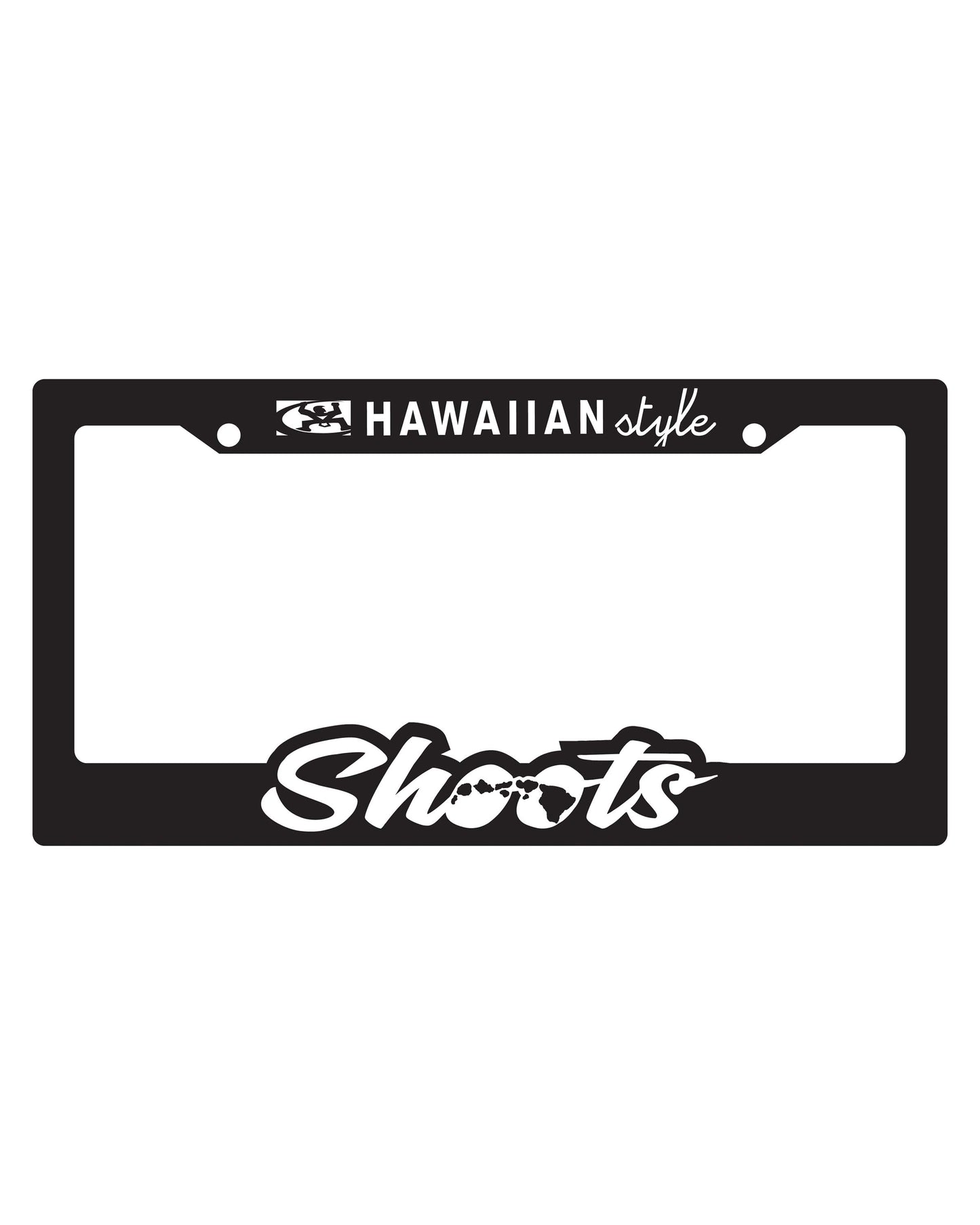 SHOOTZ LICENSE PLATE FRAME