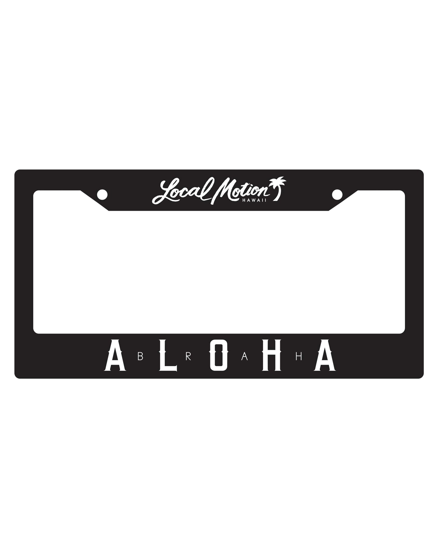 Aloha Brah license plate frame