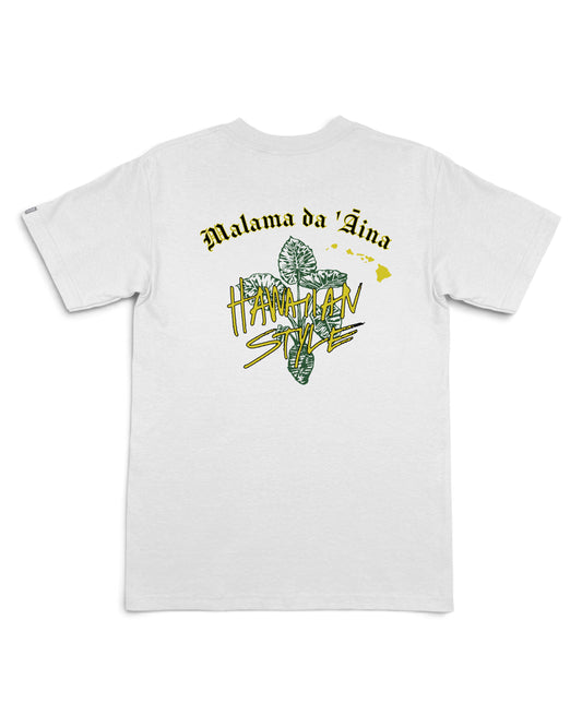 White short-sleeve t-shirt with a graphic on the back [white]