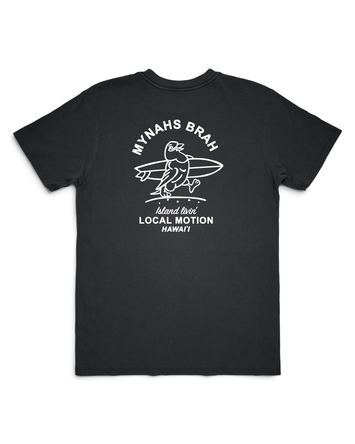 Bird carrying surfboard [graphite black]