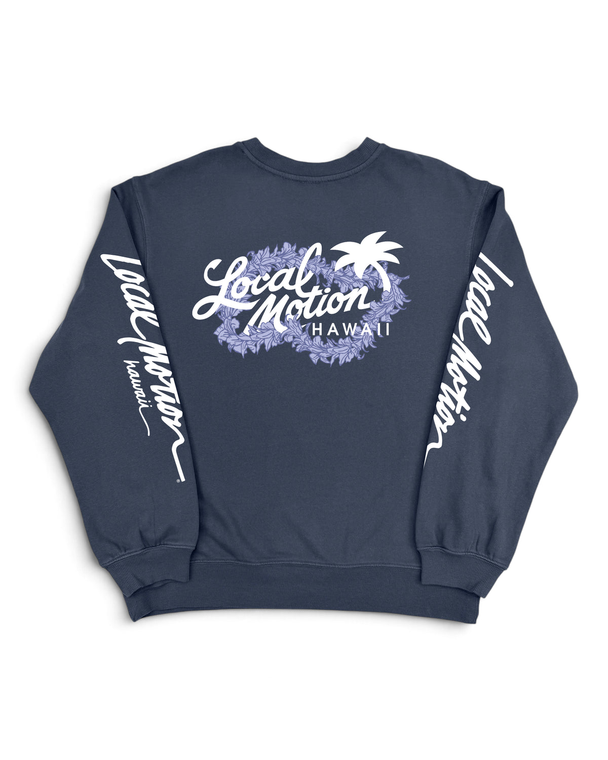 Womens long sleeve sweater with local motion logo