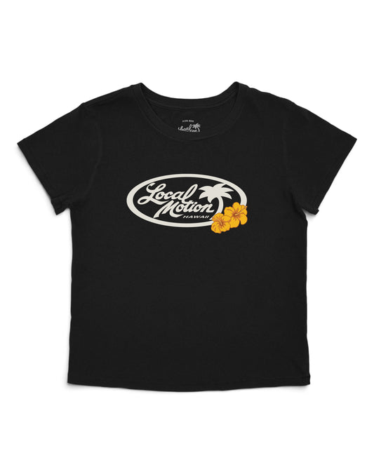 OVAL FLORAL LOGO VINTAGE TEE