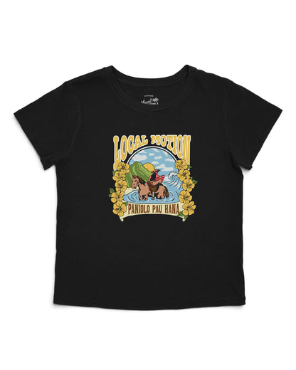 PANIOLO PAU HANA VINTAGE TEE in Black [black]