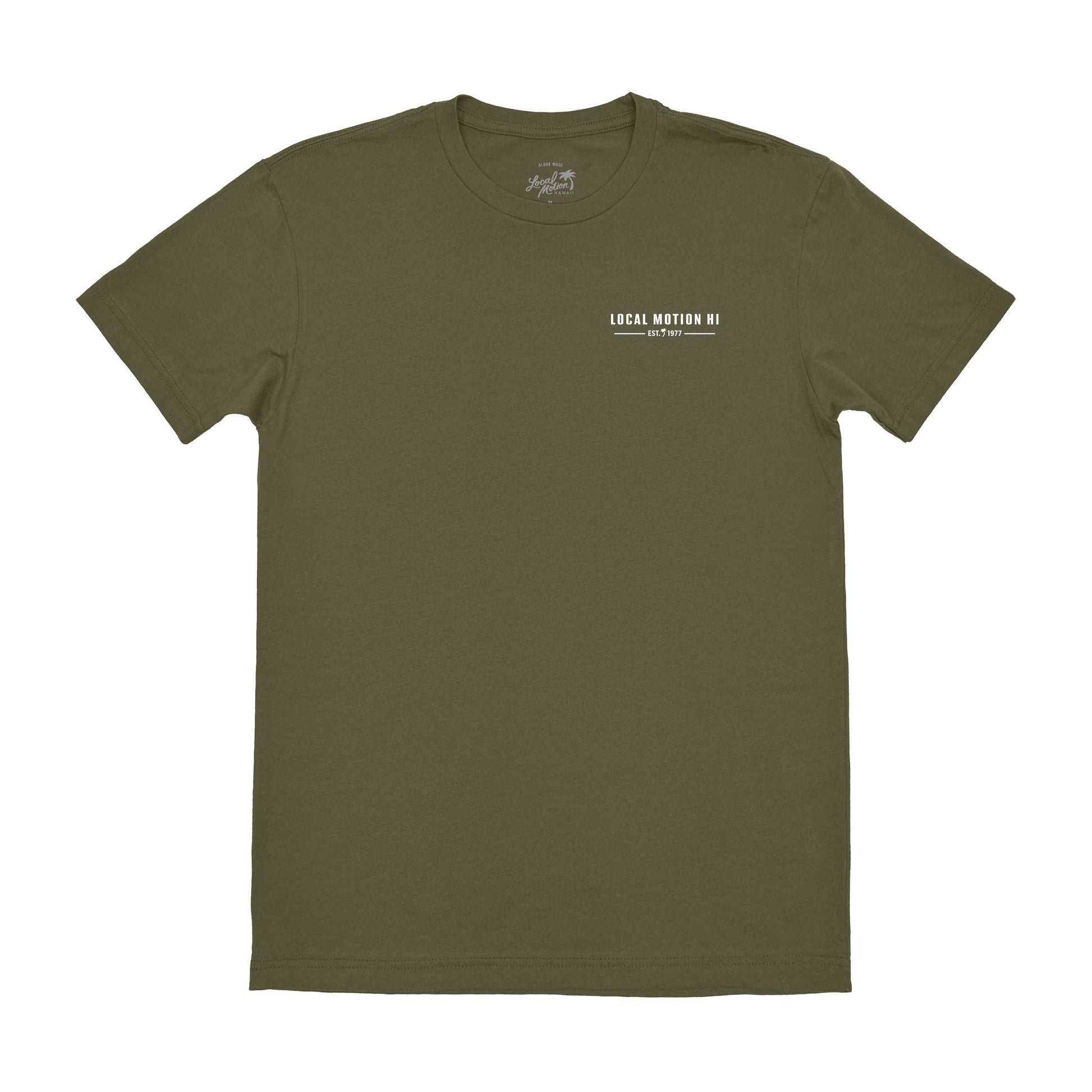 PREMIUM GOODS TEE in Military - front view