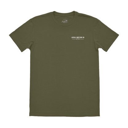 PREMIUM GOODS TEE in Military - front view