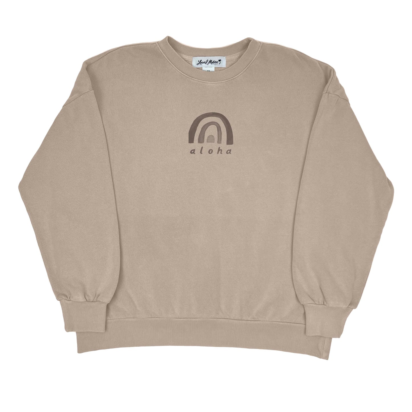 RAINBOW ALOHA CREW NECK SWEATSHIRT