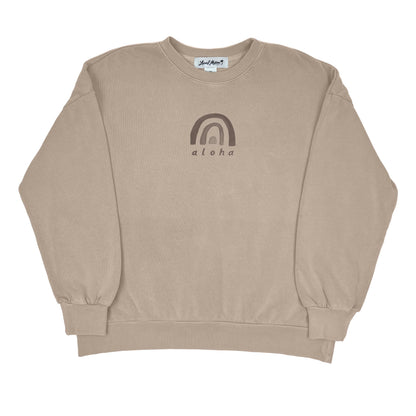 RAINBOW ALOHA CREW NECK SWEATSHIRT