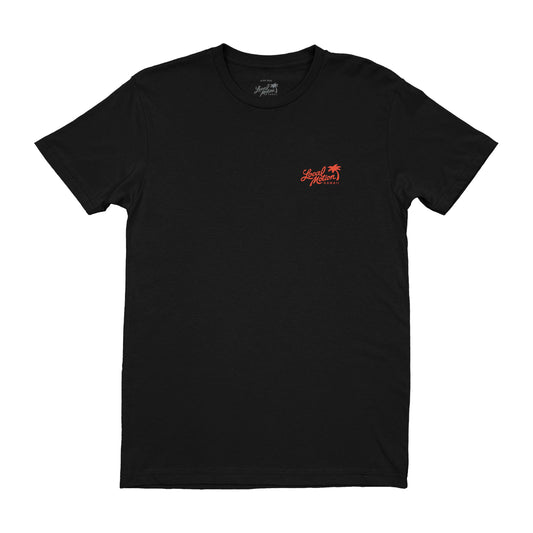 RETRO PINEAPPLE TEE in Black