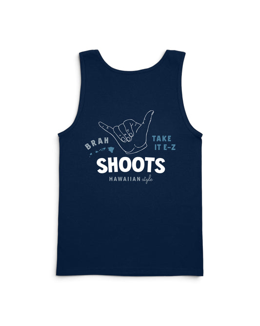 Shoots hands on back of shirt [navy]