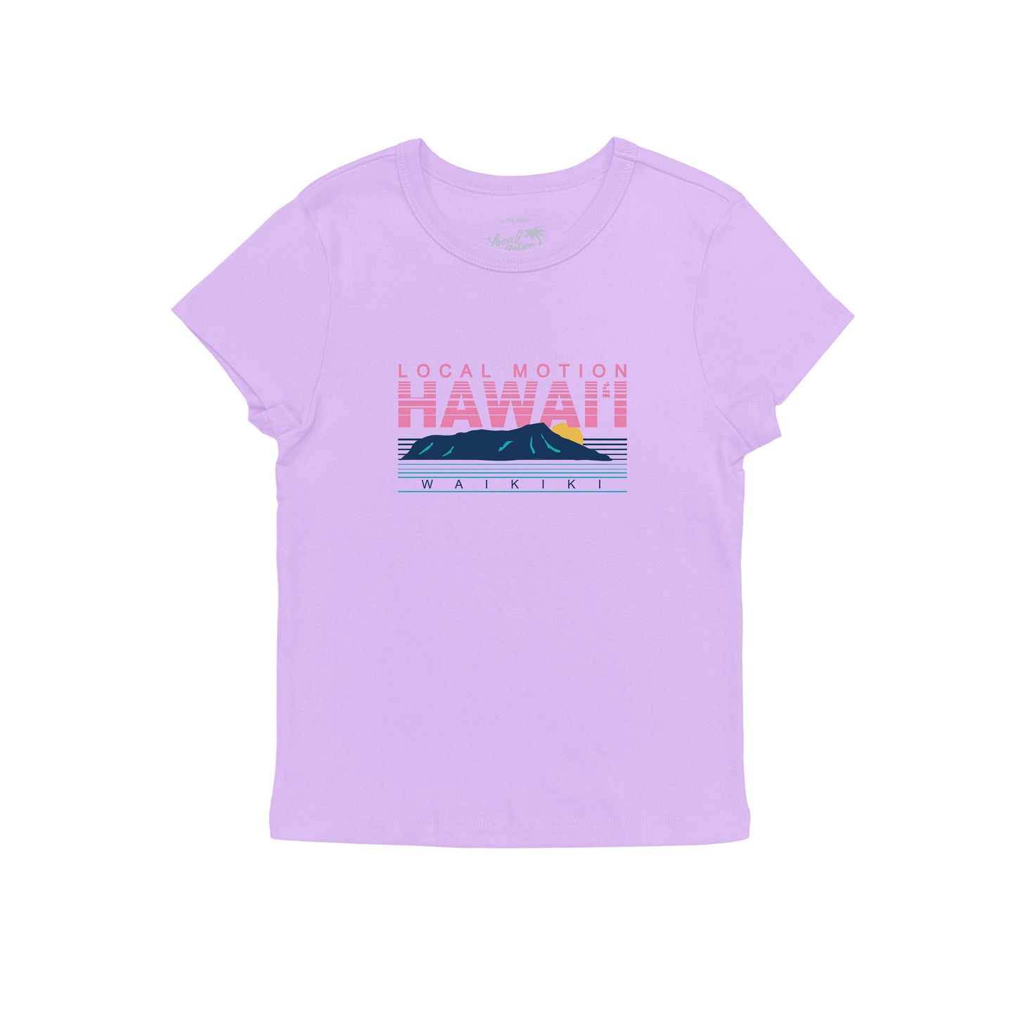 DIAMOND HEAD BABY TEE in Lavender Haze - front view