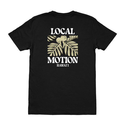 ULU TEE in Black - back view [black]