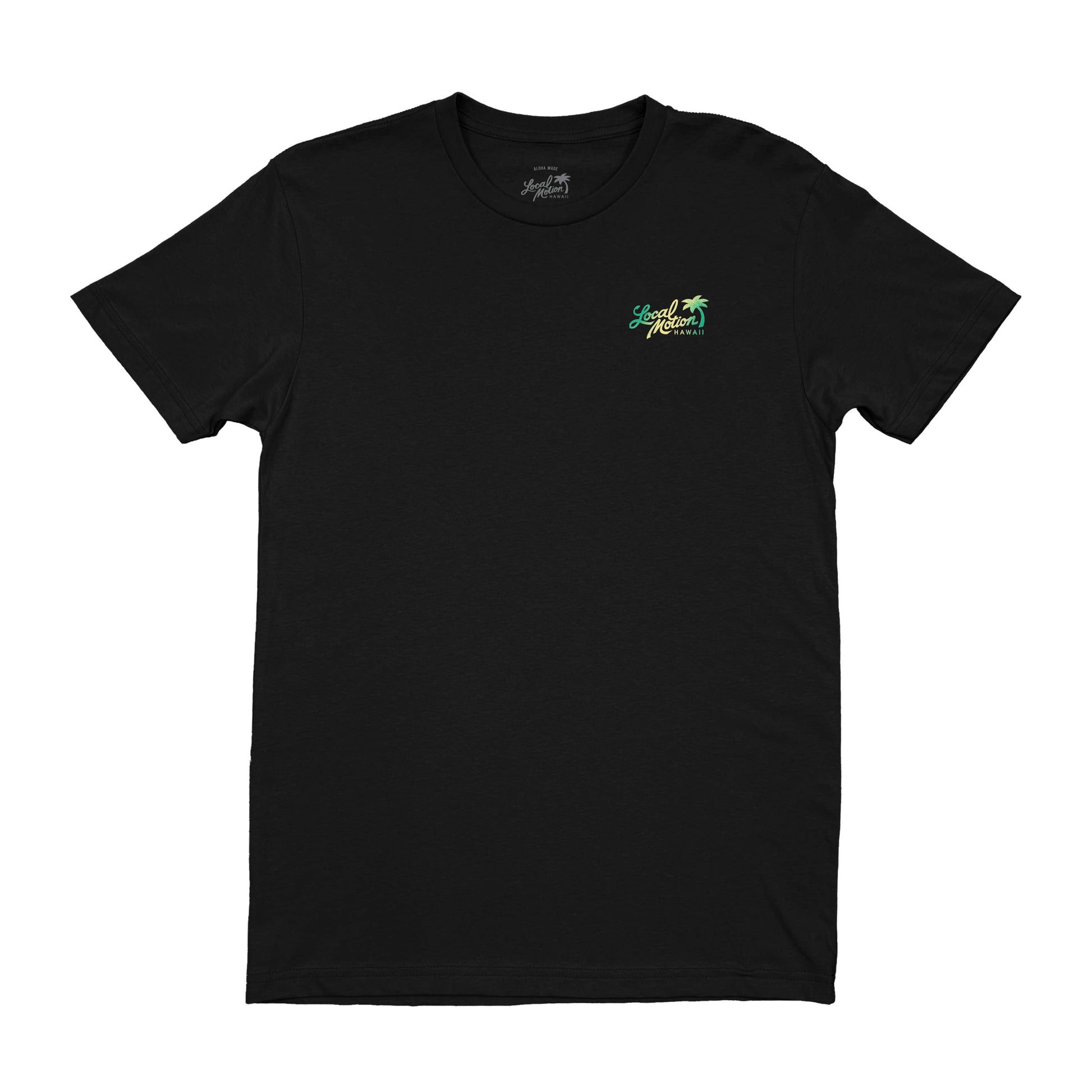 SPRAYED TEE in Black - front view