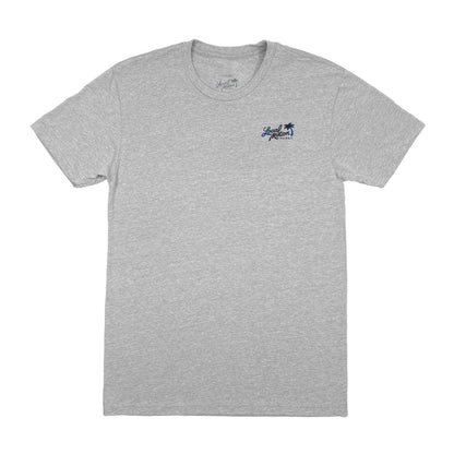 SPRAYED TEE in Heather Grey - front view