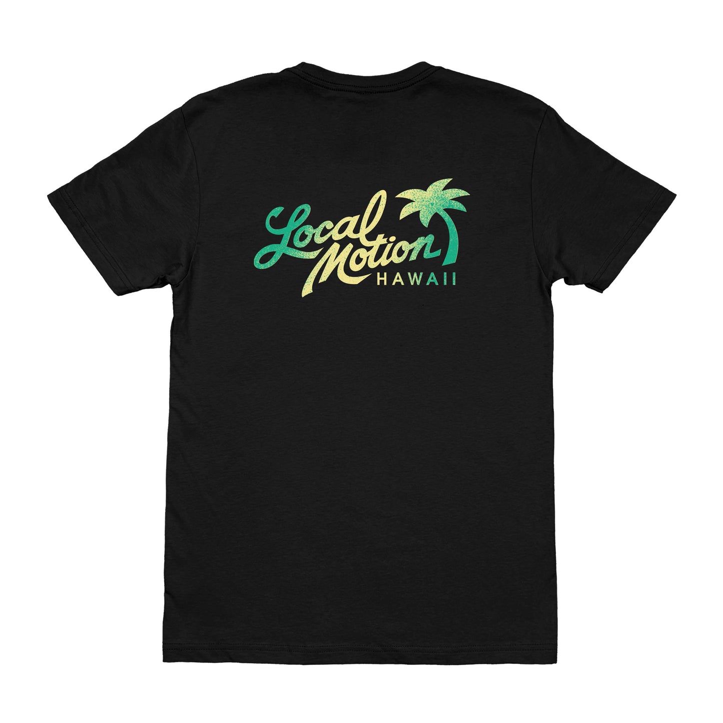 SPRAYED TEE in Black - back view