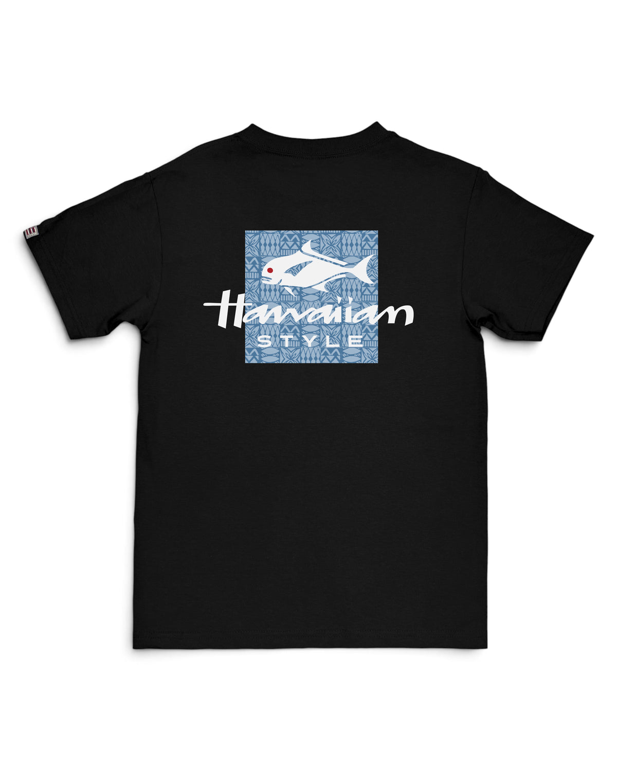 Fish outline on back of shirt [black]
