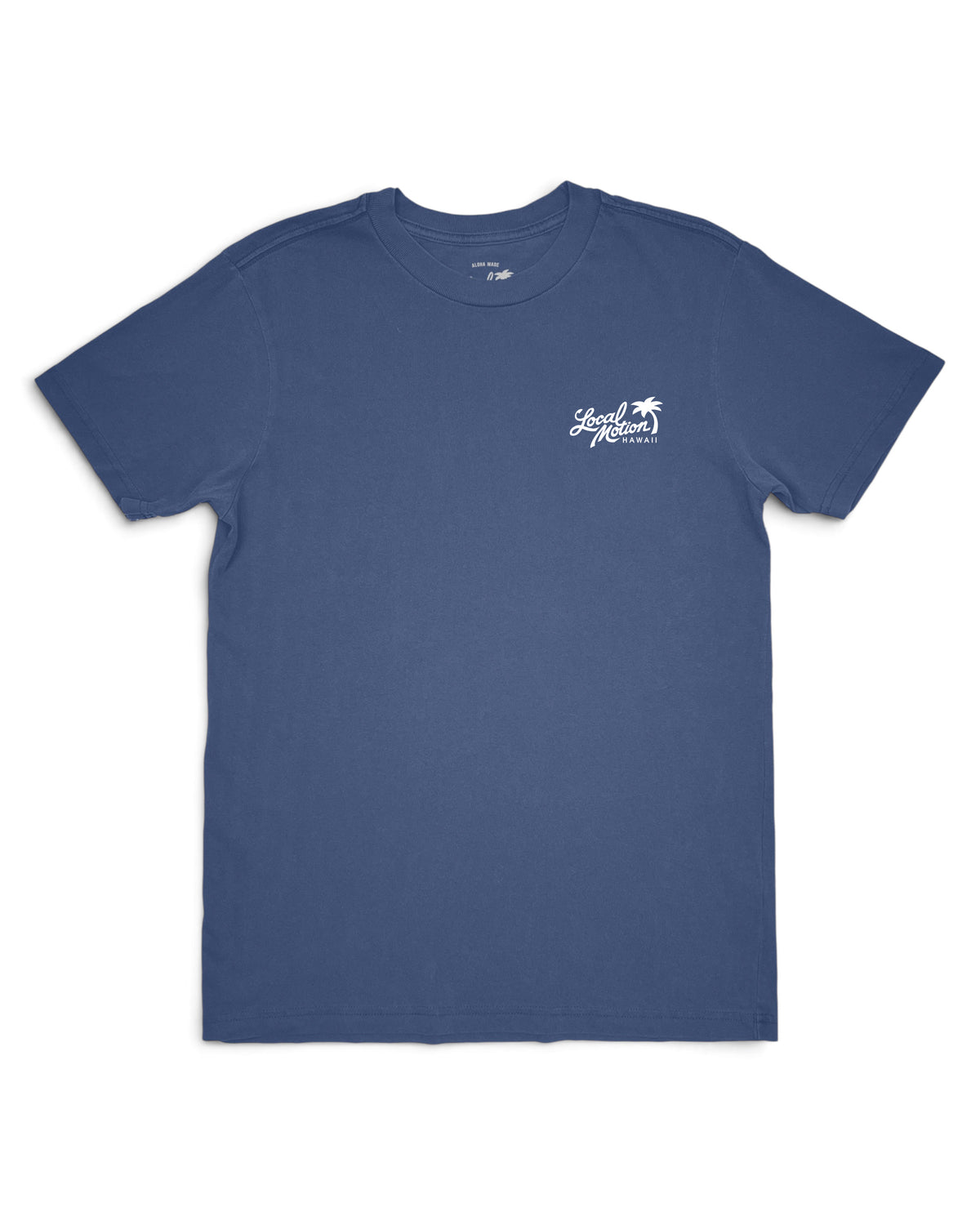Logo on chest with Local Motion [vintage blue]