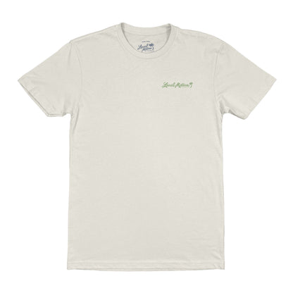 SURFERS SHAPERS TEE in Sand - front view